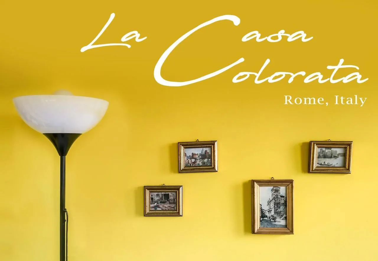 La Casa Colorata Ten Minutes To Colosseum Appartement Rome Italië
